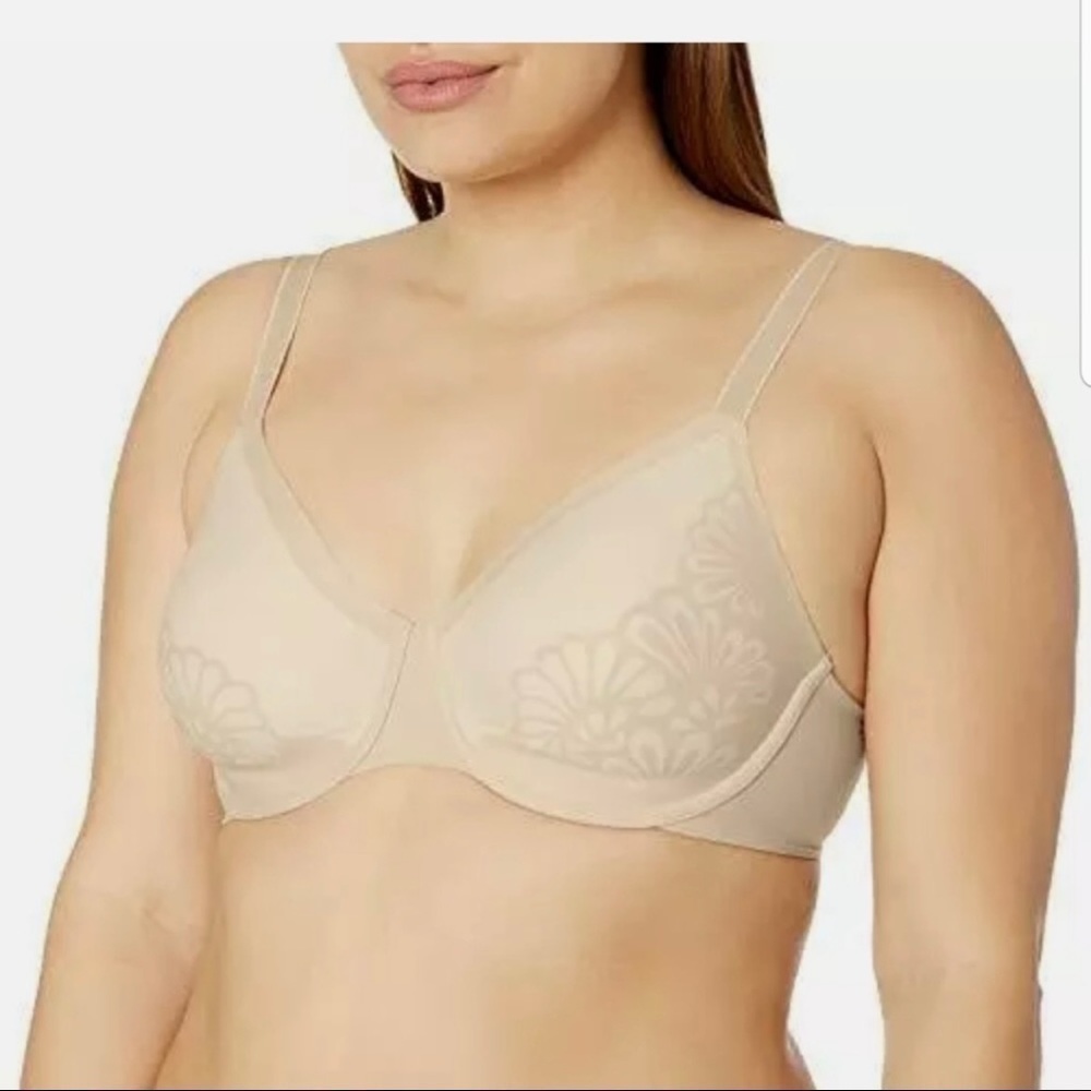Bali Lift Gravity Defying Underwire Cream Bra Size 38D